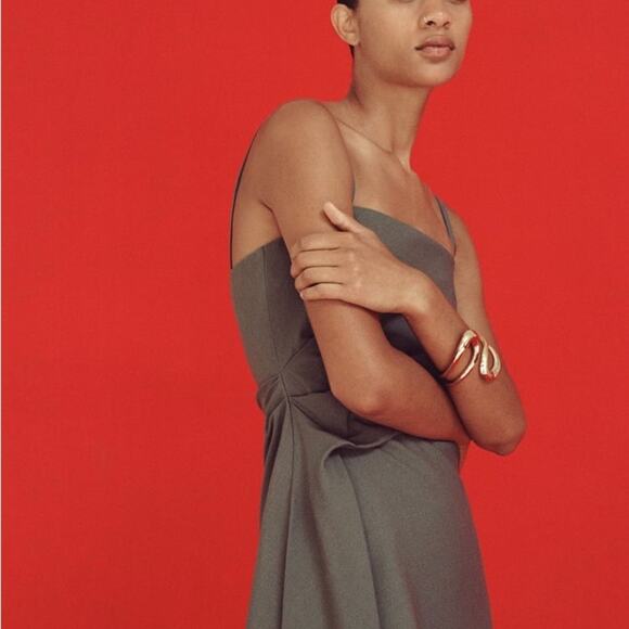 ZARA ZW COLLECTION RUCHED DRESS - Picture 5 of 11